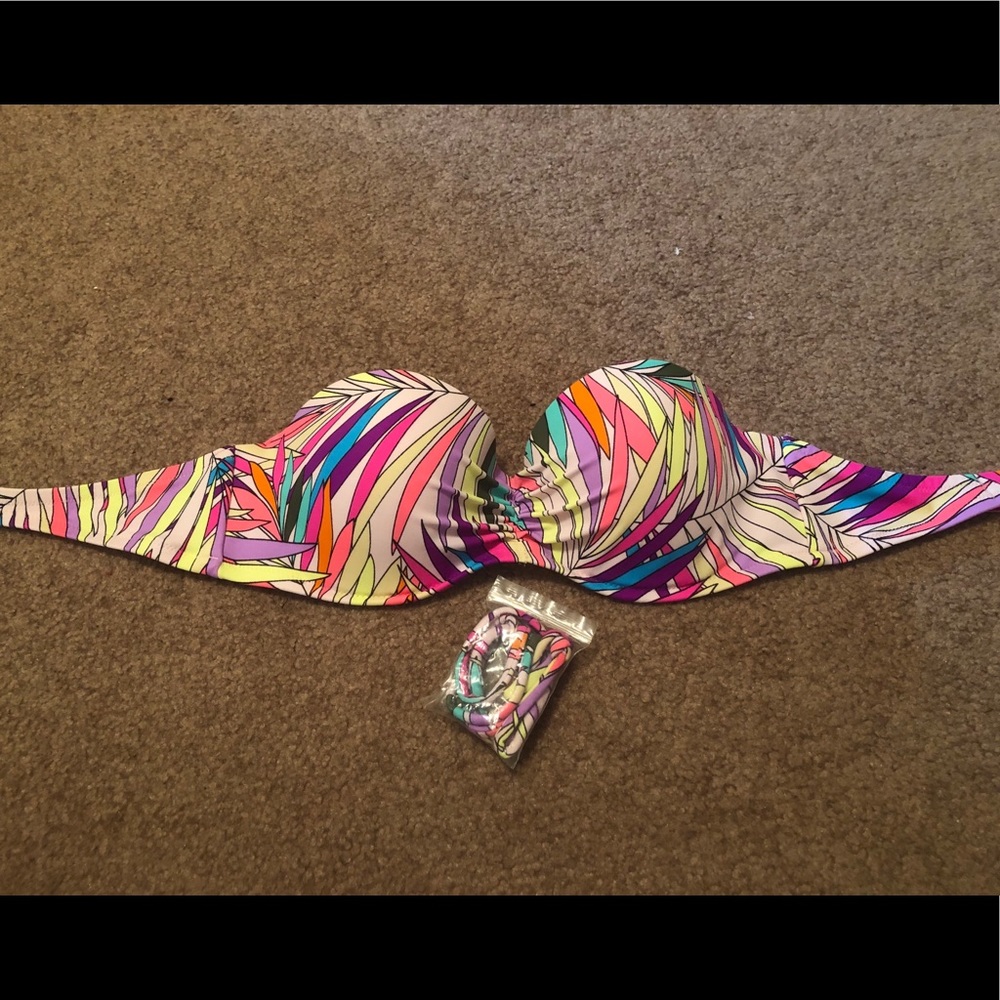 Push-up swim top